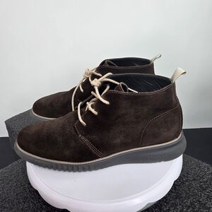 Cole Haan ZERØGRAND Men’s 9 M Shoes Brown Suede Chukka Boots C28112